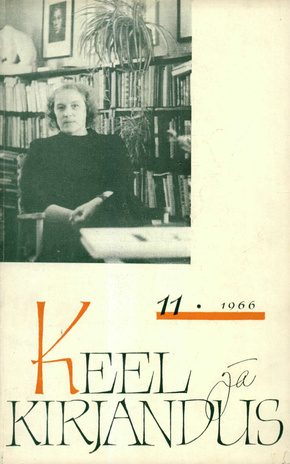 Keel ja Kirjandus ; 11 1966-11