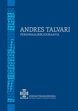 Andres Talvari personaalbibliograafia 