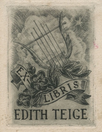 Ex-libris Edith Teige 