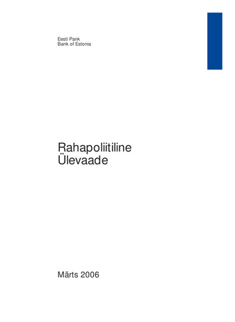 Rahapoliitiline ülevaade ; 2006-03