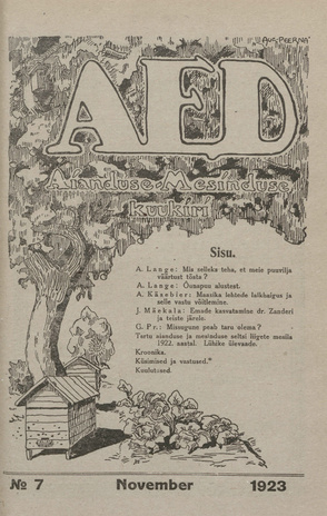 Aed : aianduse ajakiri ; 7 1923-11