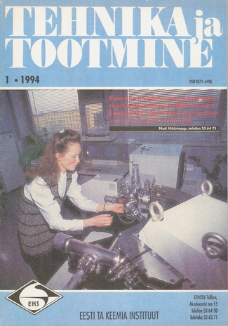 Tehnika ja Tootmine ; 1 1994-01