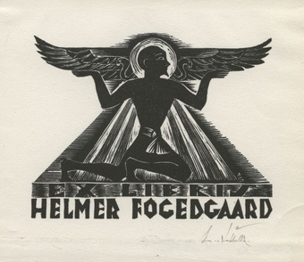 Ex libris Helmer Fogedgaard 
