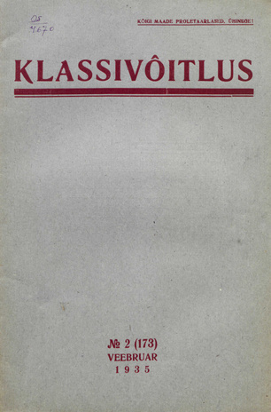 Klassivõitlus ; 2 (173) 1935-02