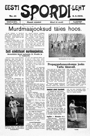 Eesti Spordileht ; 15 1931-05-08