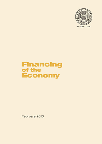 Financing of the economy ; 2016