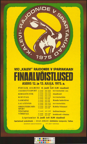 Kalevi rajoonide V spartakiaad 1975 : finaalvõistlused