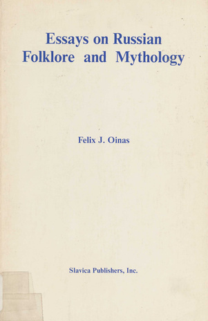 Essays on Russian folklore and mythology 