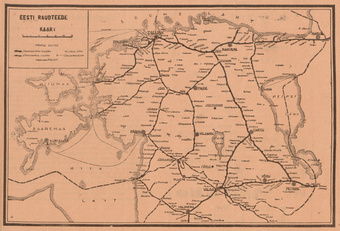 Eesti raudteede kaart [1934/35]