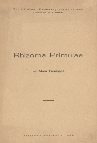Rhizoma primulae