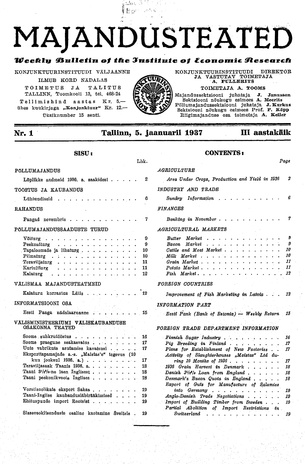 Majandusteated ; 1 1937-01-05