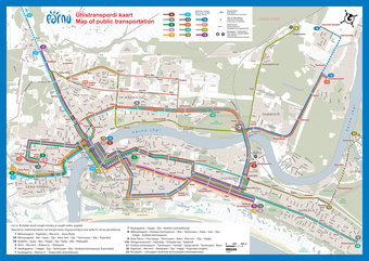 Pärnu : ühistranspordi kaart = map of public transportation 