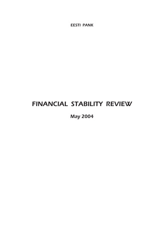 Financial stability review ; may/november 2004