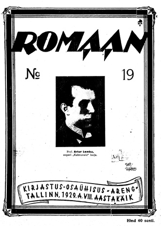 Romaan ; 19 (181) 1929-10