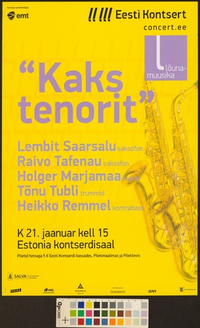 Kaks tenorit : Lembit Saarsalu, Raivo Tafenau 