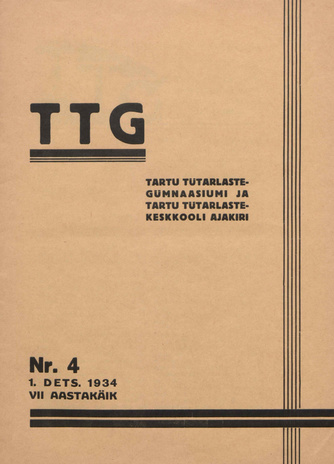 TTG ; 4 1934-12-01