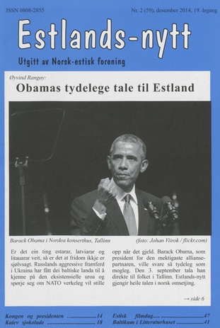 Estlands-nytt : allment tidsskrift for Estlands-interesserte ; 2 (59) 2014-12