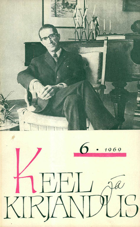 Keel ja Kirjandus ; 6 1969-06