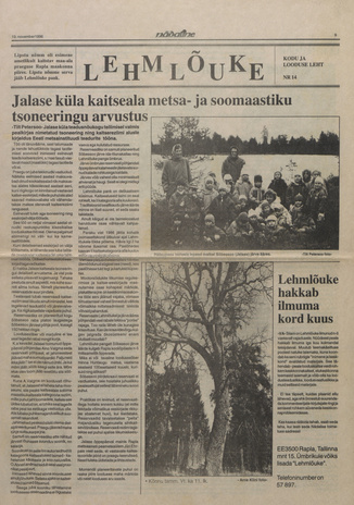 Lehmlõuke : looduseleht : [ajalehe Nädaline lisa] ; 14 1996-11-19