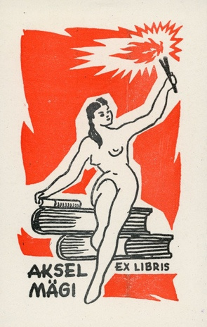 Aksel Mägi ex libris 