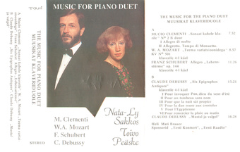 Music for piano duet = Muusikat klaveriduole