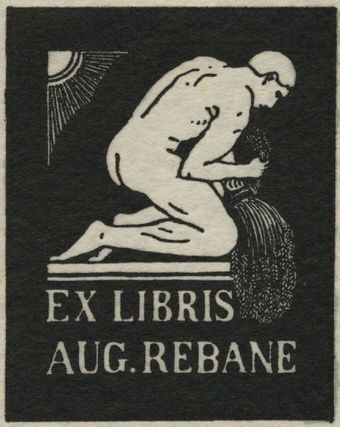 Ex libris Aug. Rebane 