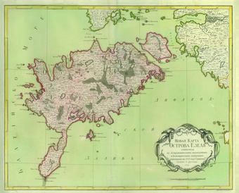 Новая карта острова Эзеля