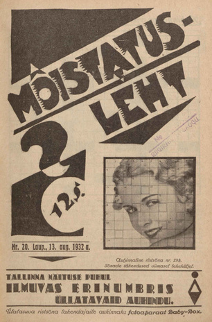 Mõistatusleht ; 20 1932-08-13