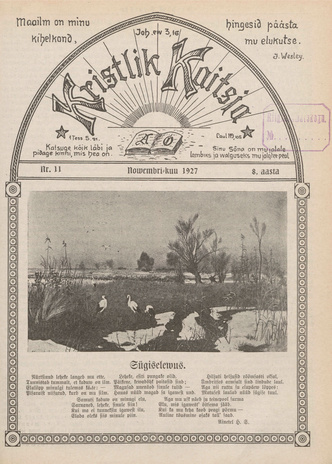 Kristlik Kaitsja : Eesti metodistide häälekandja ; 11 1927-11