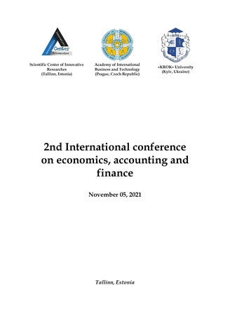 2nd International conference on economics, accounting and finance : November 05, 2021. Tallinn Estonia : [book of abstracts] 