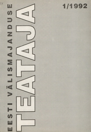 Eesti Välismajanduse Teataja ; 1 1992