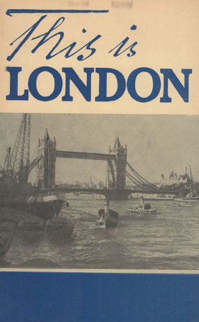 This is London : klassiväline lektüür XI klassile 