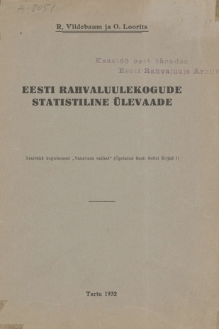 Eesti rahvaluulekogude statistiline ülevaade