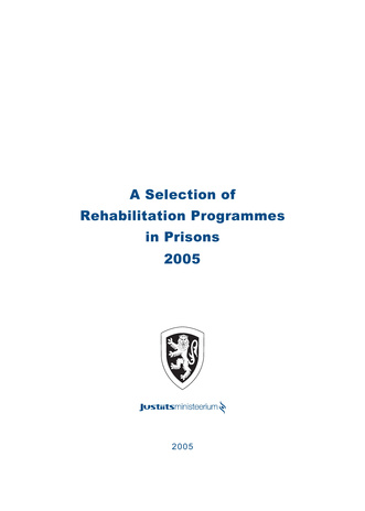 A selection of rehabilitation programmes in prisons 2005