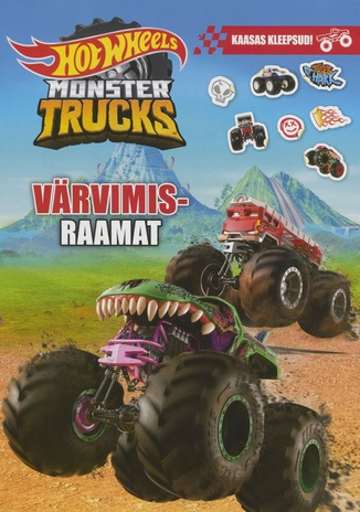 Hot Wheels Monster Trucks : värvimisraamat : kaasas kleepsud 