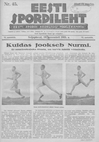 Eesti Spordileht ; 45 1925-11-19