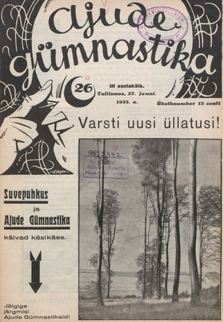 Ajude Gümnastika : ristsõnamõistatuste ajakiri ; 26 1935-06-27