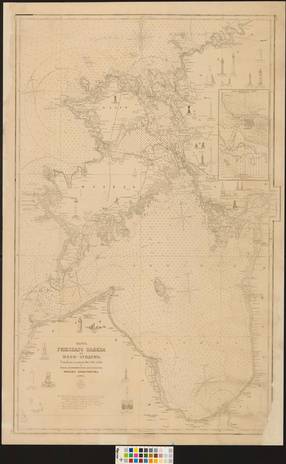 Карта Рижского залива с Моон-Зундом : составлена с описей 1843-1859 гг.  и издана ... в 1862 г. 