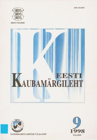 Eesti Kaubamärgileht ; 9 1998-09