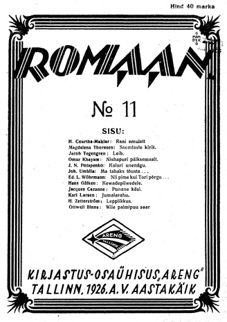 Romaan ; 11 (101) 1926-06