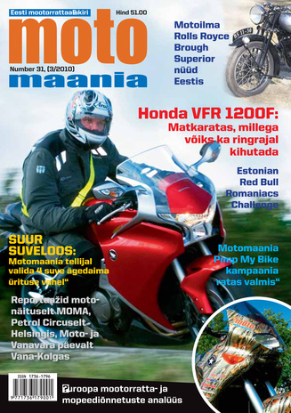 Motomaania : Eesti mootorrattaajakiri ; 3 (31) 2010