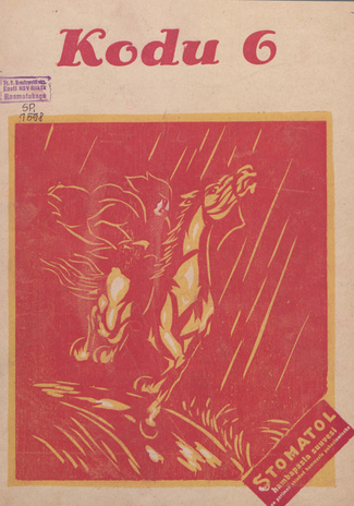 Kodu : perekondlik kirjanduse, teaduse ja kunsti ajakiri ; 6 1930-03