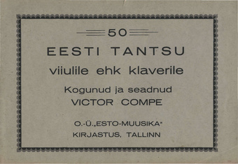 50 Eesti tantsu viiulile ehk klaverile