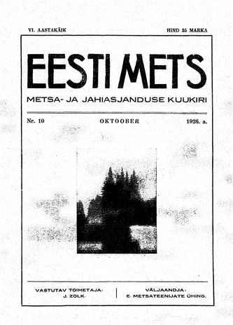 Eesti Mets ; 10 1926