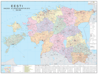 Eesti haldus- ja asustusjaotus 2012