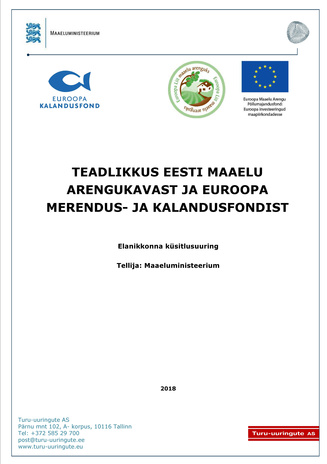 Teadlikkus Eesti maaelu arengukavast ja Euroopa Merendus- ja Kalandusfondist