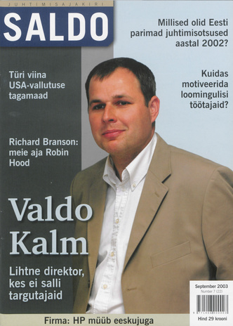 Saldo : äriklassi ajakiri ; 7 (22) 2003-09
