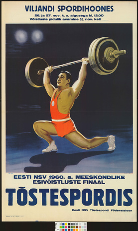 Eesti NSV 1960. a. meeskondlike esivõistluste finaal tõstespordis