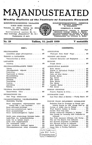Majandusteated ; 28 1939-07-11