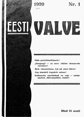 Eesti Valve ; 1 1930-05-01